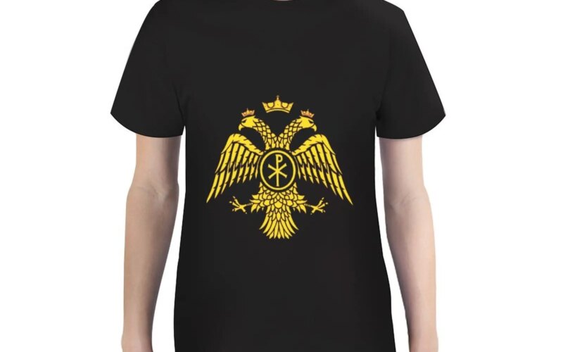Bestselling Byzantine Eagle Symbol Flag Children’s T-Shirt top clothes for children T-Shirt