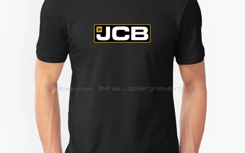 Bestselling Jcb Logo T Shirt 100% Cotton Tee Jcb Tractor John Machine Kubota Excavator Heavy Ogo Logo Bobcat Bulldozer