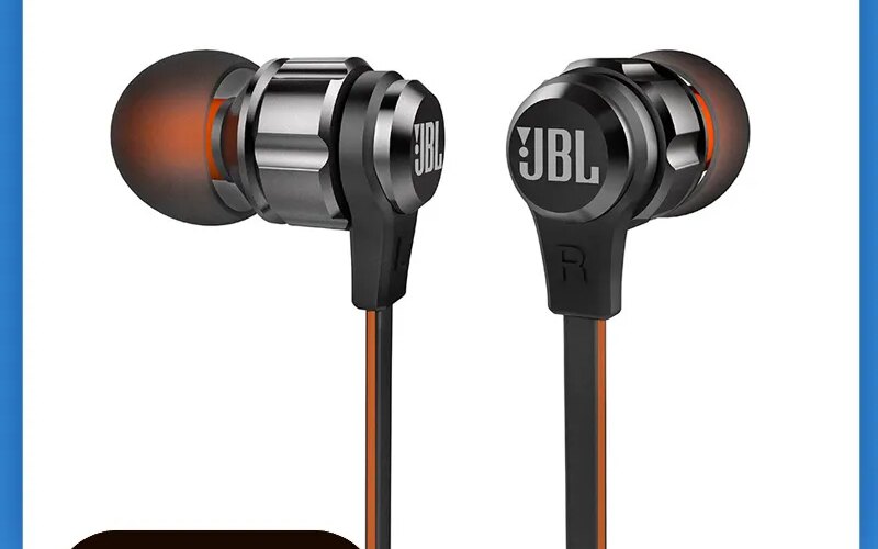 JBL T180A In-Ear Stereo Headphones 3.5mm Wired Sport Gaming Headset Pure Bass Earbuds Handsfree With Microphone