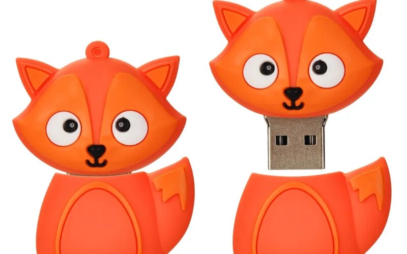 Little Fox Pen Drive 64GB Memory Stick USB Flash Drive 64GB2.0 Cartoon Pen Drive 64GB USB Stick 64GB Gift USB
