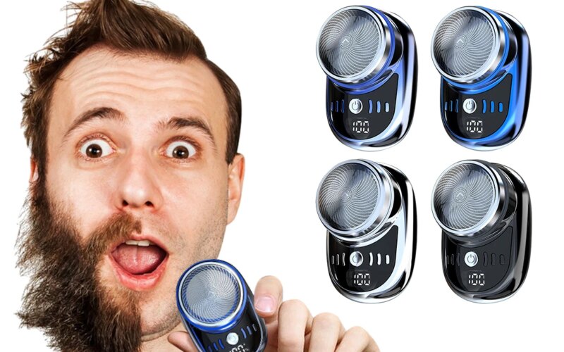 Mini Electric Shaver For Men Pocket Portable Travel Razor Rechargeable Cordless Shaving Machine Face Beard Razor Hair Trimmer