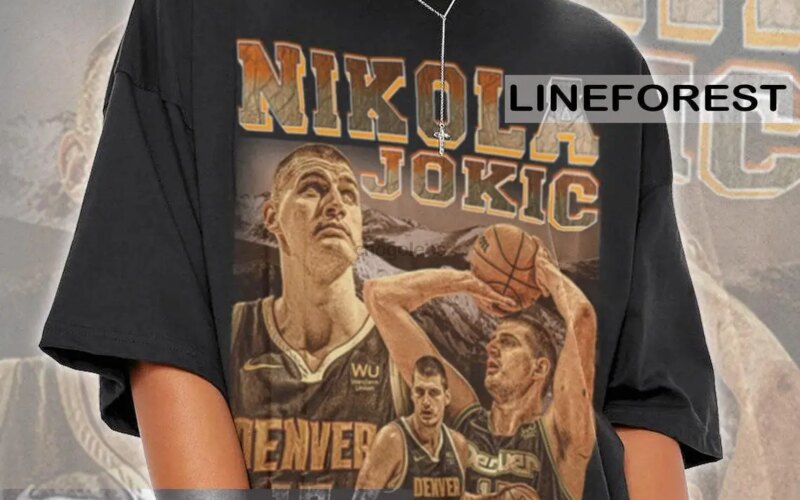 Nikola Jokic Shirt Basketball Vintage 90s Design Retro Bootleg Bestseller Gift Fans Serbia Sport Homage Classic Graphic Tee Unis