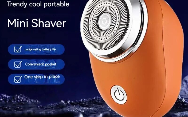 Shaver Mini Electric Portable Single Head Razor Beard Razor Men Travel Shaving Rechargeable Washable
