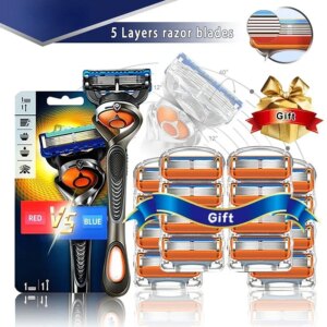 Straight Safety Shaver Cassettes For Men Shaving Machine With Replaceable Shave