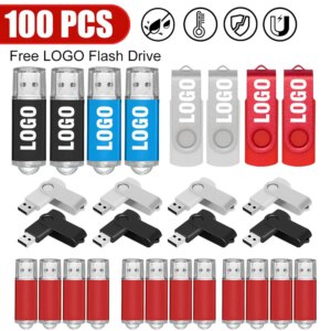 100Pcs/lot USB Flash Drive 64GB 128GB Pen Drive 1GB 2GB 4GB 8GB 16GB Pendrives Usb Stick 32GB Memora usb Free Custom Logo Gift