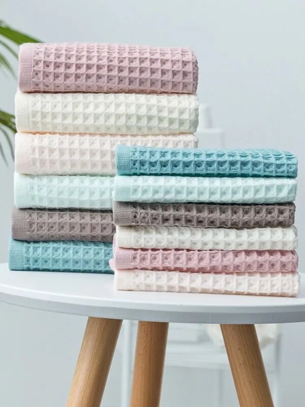 1Pc towel microfiber quick drying 34x34cm Quick-Dry Solid Color Soft Face towel Dry Head Hair Towel