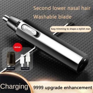 2023 New USB Rechargeable Nose Hair Trimmer Washable Portable Nose Hair Trimmer Electric Nose Hair Trimmer