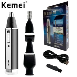 4 In 1 Professional Electric Rechargeable Nose And Ear Hair Trimmer Shaver Personal Care Tools For Men Kemei KM-6630