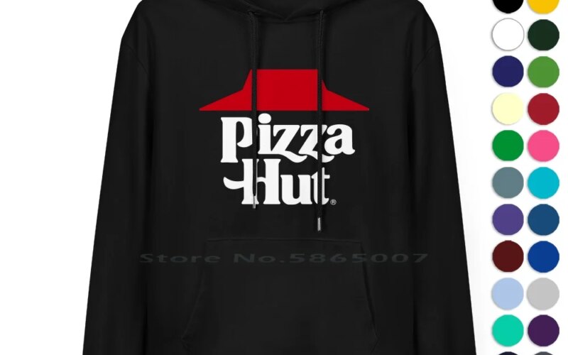 Best Seller-Pizza Hut Vintage Logo Pure Cotton Hoodie Sweater 24 Colors Pizza Hut Vintage Logo Stuff Pizza Hut Vintage Logo