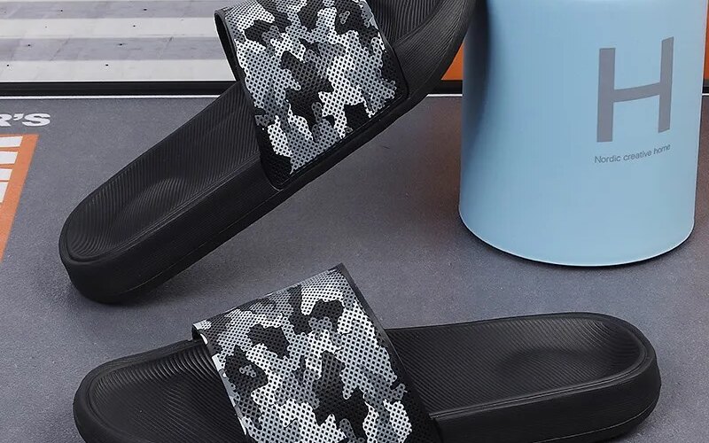 Men’s Slippers New In Summer Beach Slippers Platform Sandals Casual Fashion Best Sellers In Products Camouflage Hollow Shoes