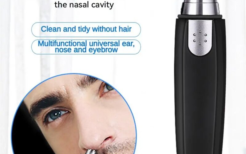 Portable Mini Nose Hair Trimmer Shaver Clipper Ear Nose Beard Eyebrow Trimmer For Woman Men Hair Removal Painless Safety Razor