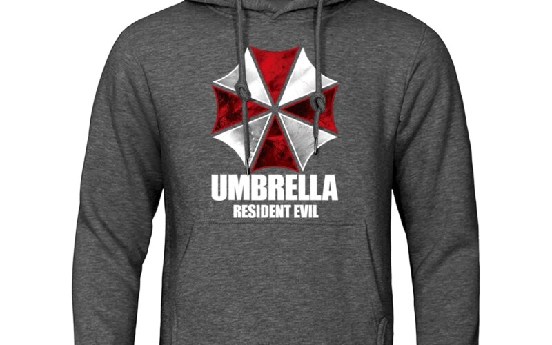 Red And White Protective Umbrella Hoody Mens Personality Loose Hoodie Fashion Pullover Sweatshirt Oversized Fleece Clothing Man