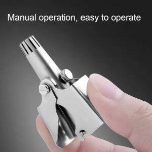 Stainless Steel Nose Trimmer For Men Manual Washable Nose Trimmer For Nose