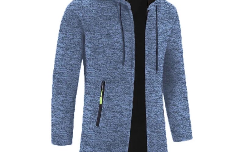 Sweatwear Autum Men Sweater Hooded Spring Warm Jacket Coats Sweatshirts Zipper Winter Solid Color Oversize Top