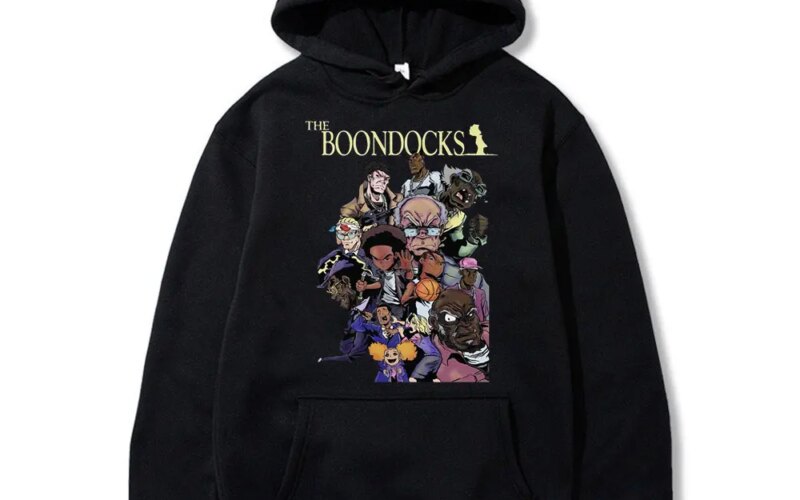 The Boondocks Huey and Riley Printed Hoodie Men Women Anime Cartoon Fashion Sweatshirt Funny Man Hoodies Male Hip Hop Streetwear